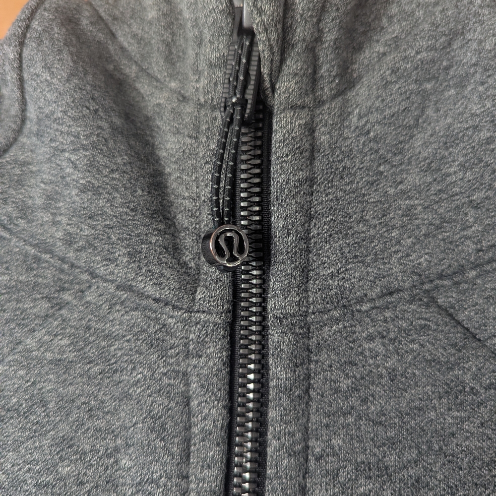 lululemon Scuba Charcoal Zip-Up Hoodie US Size 4 - Picture 6 of 12